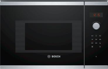 Bosch BFL523MS0 - Serie 4, Einbau-Mikrowelle, Edelstahl, 50 x 38 cm